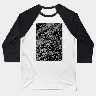 Black and white psychedelic pattern Baseball T-Shirt
